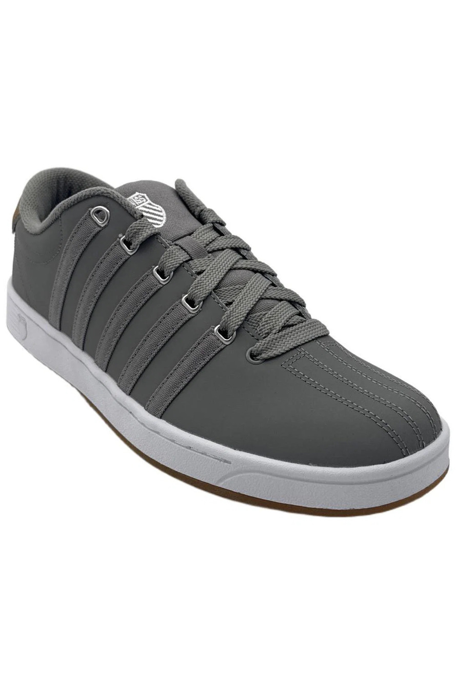 K-Swiss Men's Court Pro II CMF Lace-Up Sneakers Stn Gry/Biscuit/Gum - Medium